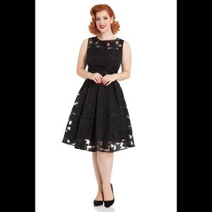 NWT Voodoo Vixen retro, floral lace pattern dress.